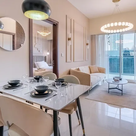 Stylish High Floor Apartment With Burj View Dubai Exterior foto
