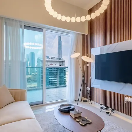 Stylish High Floor Apartment With Burj View Dubai Exterior foto