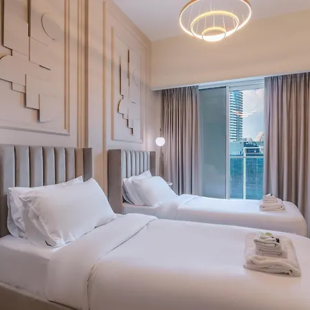 Stylish High Floor Apartment With Burj View Dubai Exterior foto